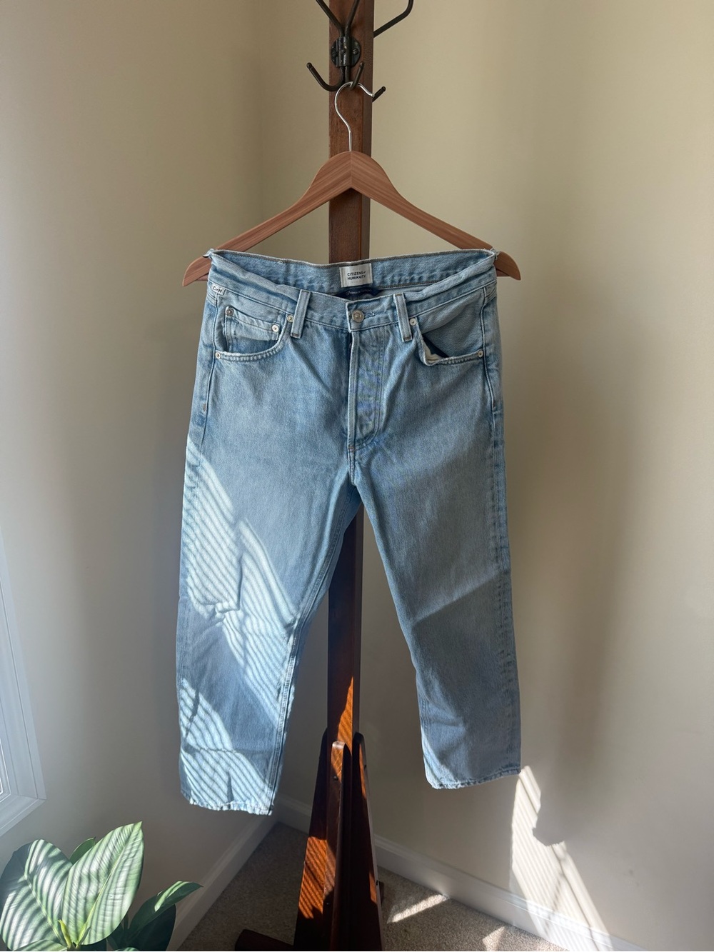 Citizens Of Humanity Light Blue Cropped Jeans